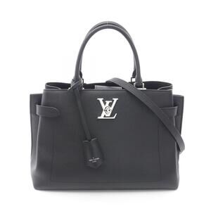 Louis Vuitton Lock Me Day handbag black grained calf leather